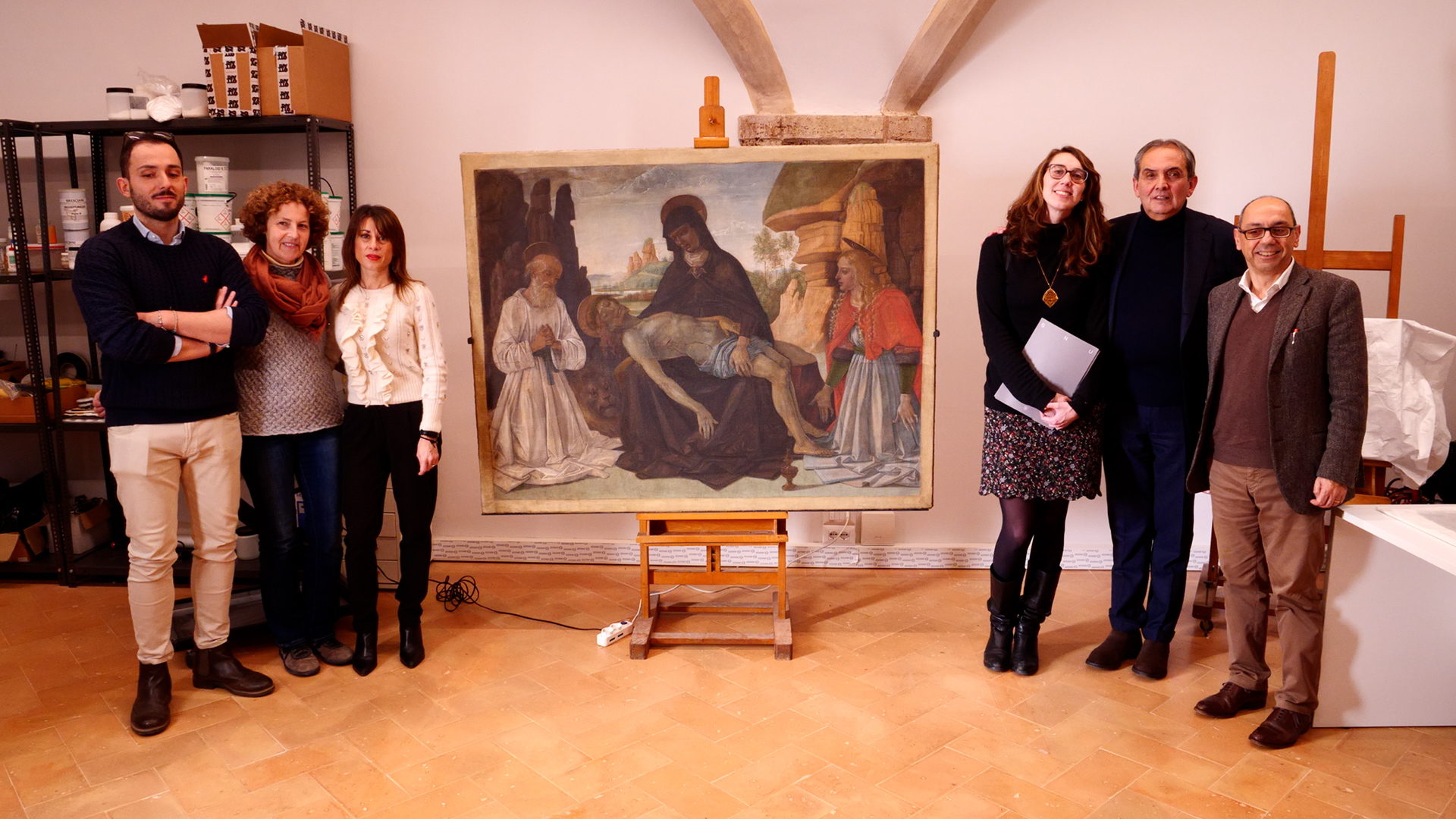 Coop Centro Italia e Fondazione Noi Legacoop Toscana restaurano il Gonfalone del Farneto di Perugino