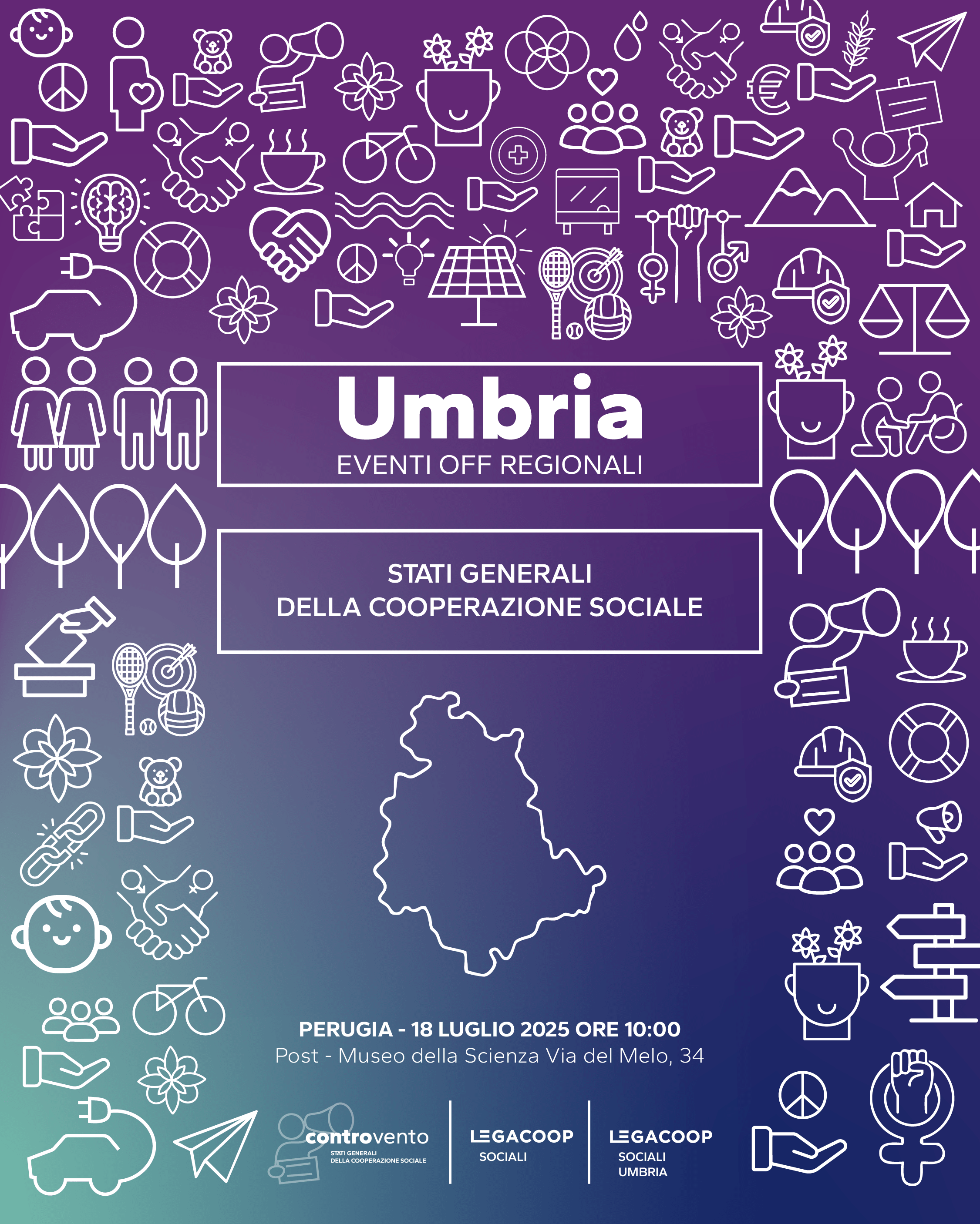 18 luglio tappa umbra degli Stati Generali della Cooperazione Sociale