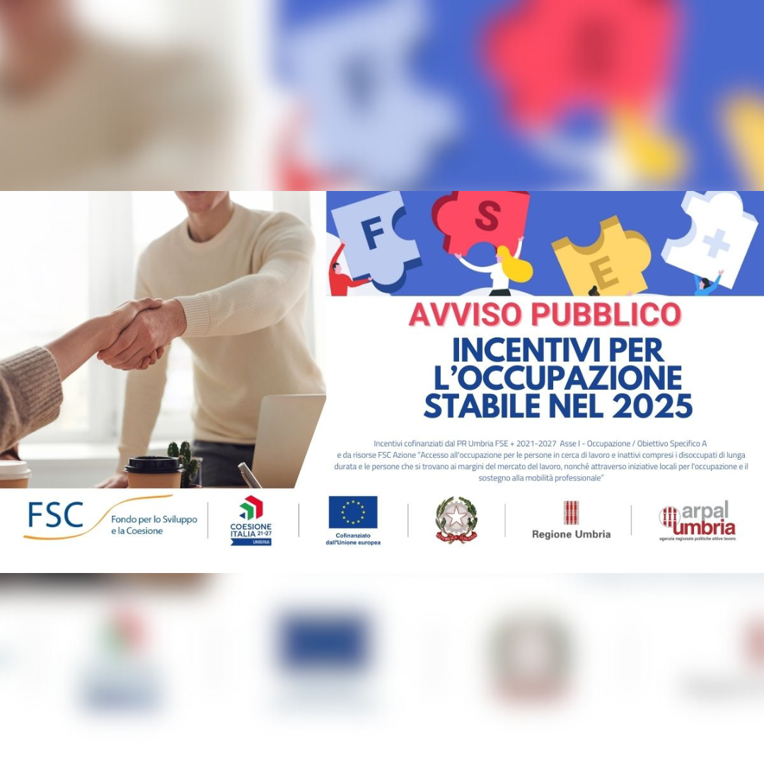 Avviso pubblico “Incentivi per l’occupazione stabile nel 2025”