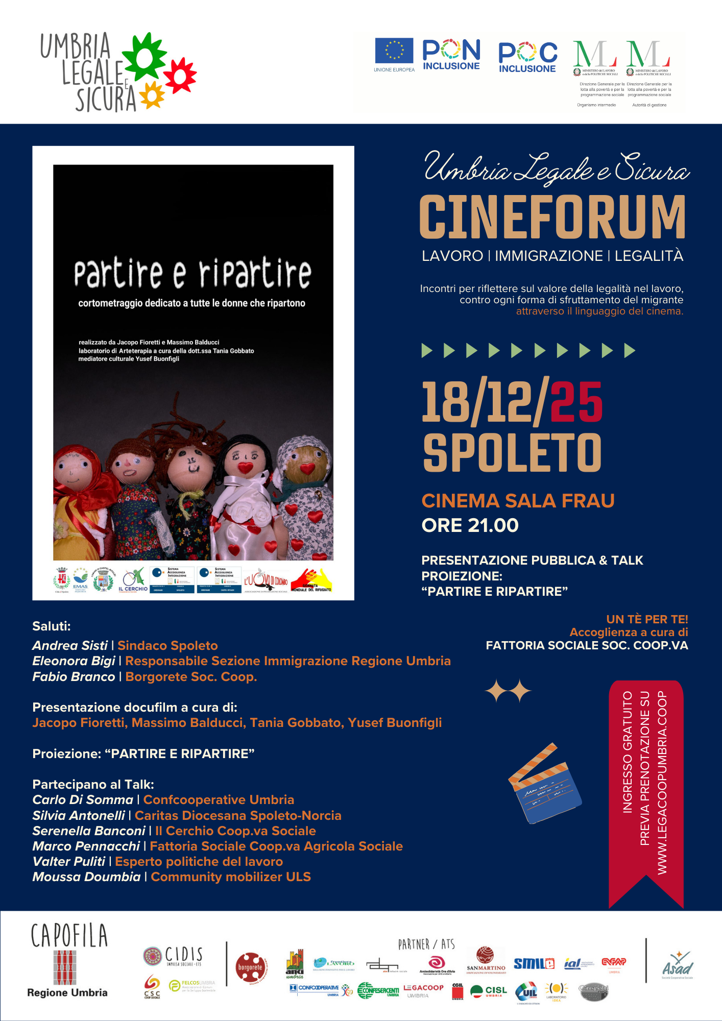 “Umbria Legale e Sicura”: appuntamento il 18 dicembre a Spoleto